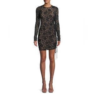 BAILEY 44 Disinformation Lace Mini Dress in Black